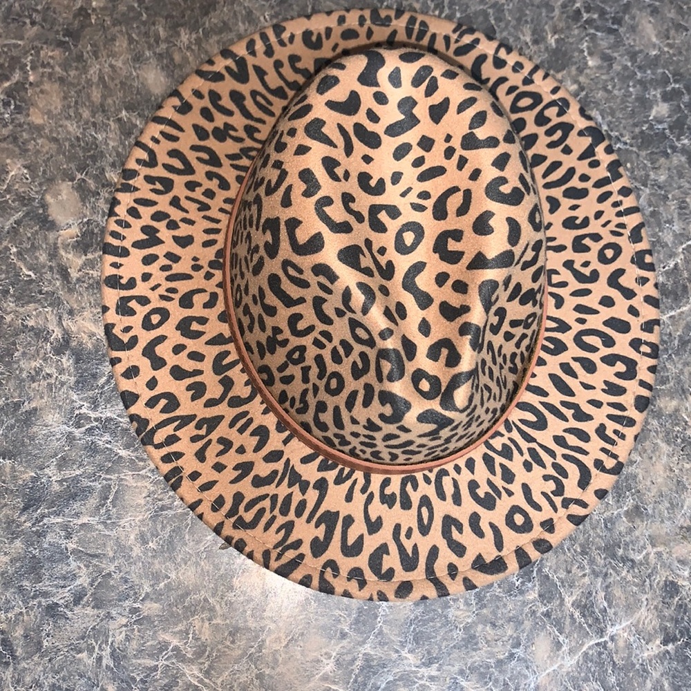 Brown Leopard Fedora